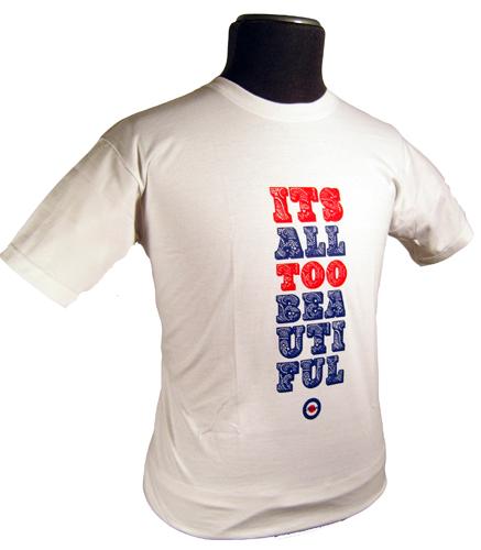 'Its All Too Beautiful' - Retro Mod Indie T-Shirt